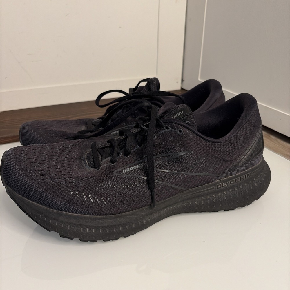 Brooks Glycerin 19 Men's Black Running Sneakers Size 12.5 1103561D071